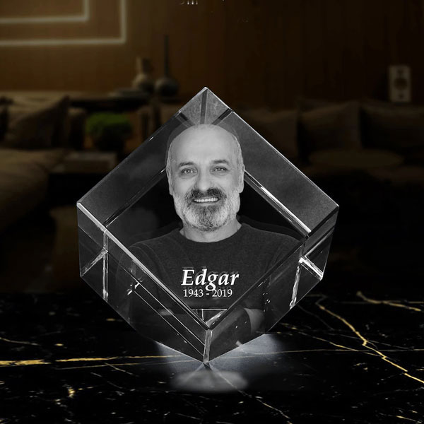 Diamond 3D Crystal - Edgar 1943 - 2019