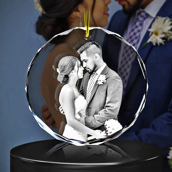 Ornament 2D Crystal - Wedding Couple