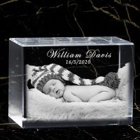 Rectangle Wide 3D Crystal - Newborn William Davis 16/5/2020